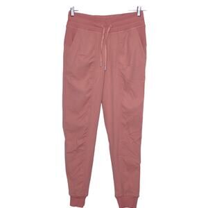 LULULEMON Dance Studio Mid-Rise Lined Jogger Pink Savannah Stretch Women's 6
